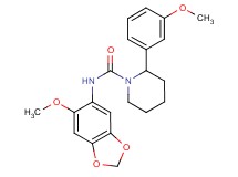 N-(6-methoxy-1,3-benzodioxol-5-yl)-2-(3-methoxyphenyl)piperidine-1-carboxamide