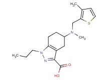 5-{methyl[(3-methyl-2-thienyl)methyl]amino}-1-propyl-4,5,6,7-tetrahydro-1H-indazole-3-carboxylic acid