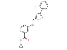 4-({[3-(2-chlorophenyl)-5-isoxazolyl]methyl}amino)-N-cyclopropyl-2-pyridinecarboxamide