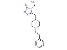 4-ethyl-5-{[1-(2-phenylethyl)-4-piperidinyl]methyl}-2,4-dihydro-3H-1,2,4-triazol-3-one