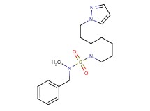 N-benzyl-N-methyl-2-[2-(1H-pyrazol-1-yl)ethyl]-1-piperidinesulfonamide