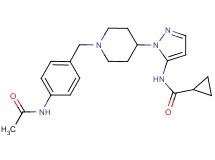 N-(1-{1-[4-(acetylamino)benzyl]-4-piperidinyl}-1H-pyrazol-5-yl)cyclopropanecarboxamide