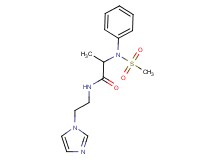 N-[2-(1H-imidazol-1-yl)ethyl]-2-[(methylsulfonyl)(phenyl)amino]propanamide