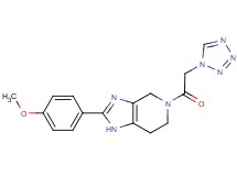 2-(4-methoxyphenyl)-5-(1H-tetrazol-1-ylacetyl)-4,5,6,7-tetrahydro-1H-imidazo[4,5-c]pyridine
