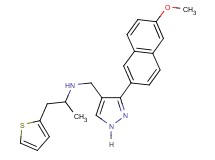 N-{[3-(6-methoxy-2-naphthyl)-1H-pyrazol-4-yl]methyl}-1-(2-thienyl)-2-propanamine