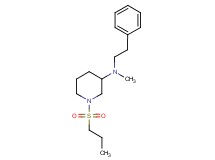 N-methyl-N-(2-phenylethyl)-1-(propylsulfonyl)-3-piperidinamine