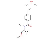 4-(3-hydroxy-3-methylbutyl)-N-[1-(methoxymethyl)cyclopropyl]-N-methylbenzamide