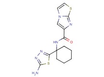 N-[1-(5-amino-1,3,4-thiadiazol-2-yl)cyclohexyl]imidazo[2,1-b][1,3]thiazole-6-carboxamide