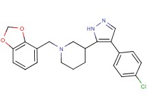 1-(1,3-benzodioxol-4-ylmethyl)-3-[4-(4-chlorophenyl)-1H-pyrazol-5-yl]piperidine