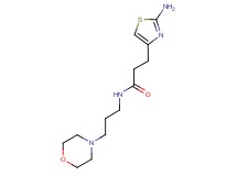 3-(2-amino-1,3-thiazol-4-yl)-N-(3-morpholin-4-ylpropyl)propanamide