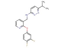 N-{[2-(3,4-difluorophenoxy)pyridin-3-yl]methyl}-6-isopropylpyridazin-3-amine