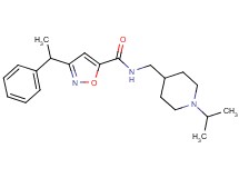 N-[(1-isopropyl-4-piperidinyl)methyl]-3-(1-phenylethyl)-5-isoxazolecarboxamide