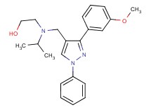 2-(isopropyl{[3-(3-methoxyphenyl)-1-phenyl-1H-pyrazol-4-yl]methyl}amino)ethanol