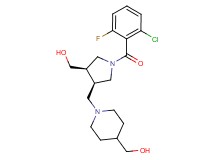 ((3R*,4R*)-1-(2-chloro-6-fluorobenzoyl)-4-{[4-(hydroxymethyl)piperidin-1-yl]methyl}pyrrolidin-3-yl)methanol