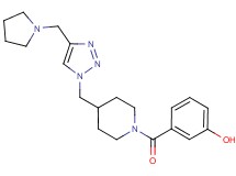 3-[(4-{[4-(1-pyrrolidinylmethyl)-1H-1,2,3-triazol-1-yl]methyl}-1-piperidinyl)carbonyl]phenol trifluoroacetate (salt)