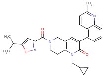 1-(cyclopropylmethyl)-6-[(5-isopropyl-3-isoxazolyl)carbonyl]-3-(2-methyl-5-quinolinyl)-5,6,7,8-tetrahydro-1,6-naphthyridin-2(1H)-one