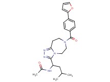 N-(1-{7-[4-(2-furyl)benzoyl]-6,7,8,9-tetrahydro-5H-[1,2,4]triazolo[4,3-d][1,4]diazepin-3-yl}-3-methylbutyl)acetamide