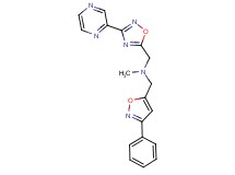 N-methyl-1-(3-phenyl-5-isoxazolyl)-N-{[3-(2-pyrazinyl)-1,2,4-oxadiazol-5-yl]methyl}methanamine