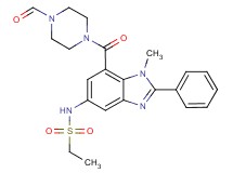 N-{7-[(4-formyl-1-piperazinyl)carbonyl]-1-methyl-2-phenyl-1H-benzimidazol-5-yl}ethanesulfonamide