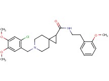 6-(2-chloro-4,5-dimethoxybenzyl)-N-[2-(2-methoxyphenyl)ethyl]-6-azaspiro[2.5]octane-1-carboxamide