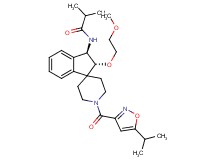 N-[(2R*,3R*)-1'-[(5-isopropyl-3-isoxazolyl)carbonyl]-2-(2-methoxyethoxy)-2,3-dihydrospiro[indene-1,4'-piperidin]-3-yl]-2-methylpropanamide