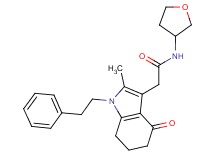 2-[2-methyl-4-oxo-1-(2-phenylethyl)-4,5,6,7-tetrahydro-1H-indol-3-yl]-N-(tetrahydrofuran-3-yl)acetamide