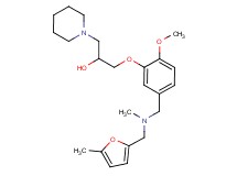 1-[2-methoxy-5-({methyl[(5-methyl-2-furyl)methyl]amino}methyl)phenoxy]-3-(1-piperidinyl)-2-propanol