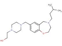 2-(4-{[4-(3-methylbutyl)-2,3,4,5-tetrahydro-1,4-benzoxazepin-7-yl]methyl}-1-piperazinyl)ethanol