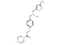 N-methyl-1-(3-methylisoxazol-5-yl)-N-[4-(2-morpholin-4-yl-2-oxoethoxy)benzyl]methanamine