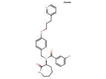 3-chloro-N-[(3S)-2-oxo-3-azepanyl]-N-{4-[3-(3-pyridinyl)propoxy]benzyl}benzamide