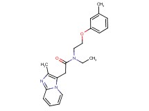N-ethyl-2-(2-methylimidazo[1,2-a]pyridin-3-yl)-N-[2-(3-methylphenoxy)ethyl]acetamide