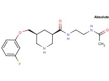 (3R,5S)-N-[2-(acetylamino)ethyl]-5-[(3-fluorophenoxy)methyl]-3-piperidinecarboxamide