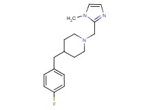 4-(4-fluorobenzyl)-1-[(1-methyl-1H-imidazol-2-yl)methyl]piperidine bis(trifluoroacetate)