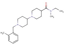 N-ethyl-N-methyl-1'-(2-methylbenzyl)-1,4'-bipiperidine-4-carboxamide