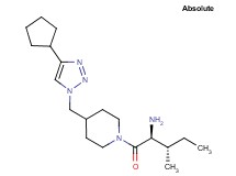 [(1S,2S)-1-({4-[(4-cyclopentyl-1H-1,2,3-triazol-1-yl)methyl]-1-piperidinyl}carbonyl)-2-methylbutyl]amine trifluoroacetate