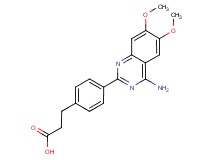 3-[4-(4-amino-6,7-dimethoxyquinazolin-2-yl)phenyl]propanoic acid