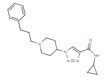 N-cyclopropyl-1-[1-(3-phenylpropyl)-4-piperidinyl]-1H-1,2,3-triazole-4-carboxamide