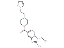 3-ethyl-6-({4-[2-(1H-pyrazol-1-yl)ethyl]piperidin-1-yl}carbonyl)-3H-imidazo[4,5-b]pyridin-2-amine