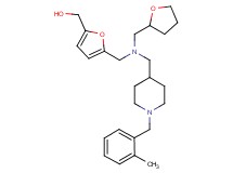 (5-{[{[1-(2-methylbenzyl)-4-piperidinyl]methyl}(tetrahydro-2-furanylmethyl)amino]methyl}-2-furyl)methanol