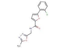 5-(2-chlorophenyl)-N-[(5-methyl-1,3,4-oxadiazol-2-yl)methyl]-2-furamide
