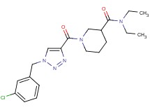 1-{[1-(3-chlorobenzyl)-1H-1,2,3-triazol-4-yl]carbonyl}-N,N-diethyl-3-piperidinecarboxamide