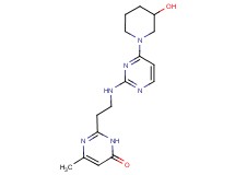 2-(2-{[4-(3-hydroxypiperidin-1-yl)pyrimidin-2-yl]amino}ethyl)-6-methylpyrimidin-4(3H)-one
