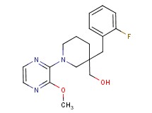 [3-(2-fluorobenzyl)-1-(3-methoxypyrazin-2-yl)piperidin-3-yl]methanol