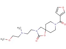 8-(3-furoyl)-3-{2-[(2-methoxyethyl)(methyl)amino]ethyl}-1-oxa-3,8-diazaspiro[4.5]decan-2-one