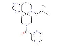 5-isobutyl-1'-(pyrazin-2-ylcarbonyl)-1,5,6,7-tetrahydrospiro[imidazo[4,5-c]pyridine-4,4'-piperidine]