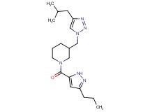 3-[(4-isobutyl-1H-1,2,3-triazol-1-yl)methyl]-1-[(3-propyl-1H-pyrazol-5-yl)carbonyl]piperidine