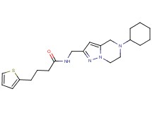 N-[(5-cyclohexyl-4,5,6,7-tetrahydropyrazolo[1,5-a]pyrazin-2-yl)methyl]-4-(2-thienyl)butanamide