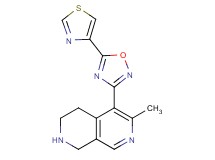 6-methyl-5-[5-(1,3-thiazol-4-yl)-1,2,4-oxadiazol-3-yl]-1,2,3,4-tetrahydro-2,7-naphthyridine hydrochloride