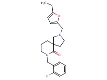 2-[(5-ethyl-2-furyl)methyl]-7-(2-fluorobenzyl)-2,7-diazaspiro[4.5]decan-6-one