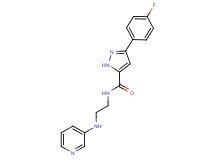 3-(4-fluorophenyl)-N-[2-(pyridin-3-ylamino)ethyl]-1H-pyrazole-5-carboxamide